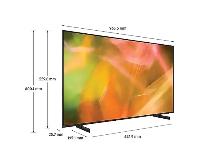 Samsung 43" 4K Smart UHD TV (UA43AU8000RSER)